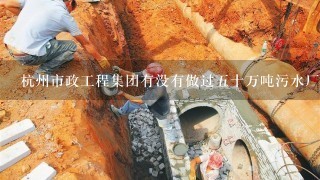 杭州市政工程集团有没有做过五十万吨污水厂