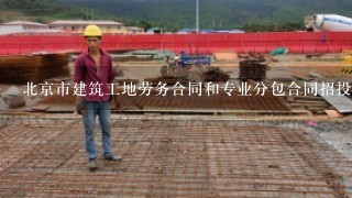 北京市建筑工地劳务合同和专业分包合同招投标及备案