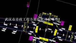 武汉市市政工程方面的奖项有哪些？