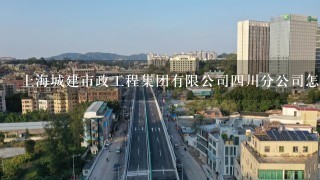 上海城建市政工程集团有限公司四川分公司怎么样啊
