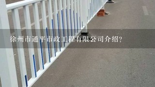 徐州市通平市政工程有限公司介绍？