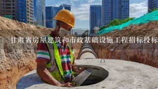 甘肃省房屋建筑和市政基础设施工程招标投标综合记分评标定标办法